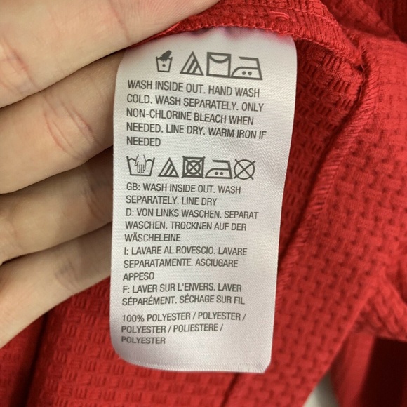 Bob Mackie Red Textured Knit Gold Zippy Blazer - Picture 4 of 7